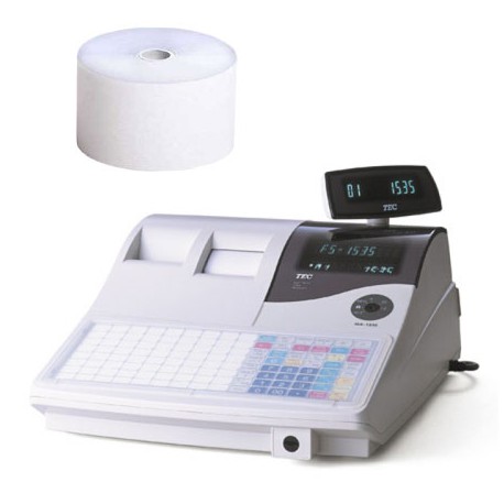 Rouleau papier thermique caisse enregistreuse Casio Sharp Tec TH6 -  Papierrol